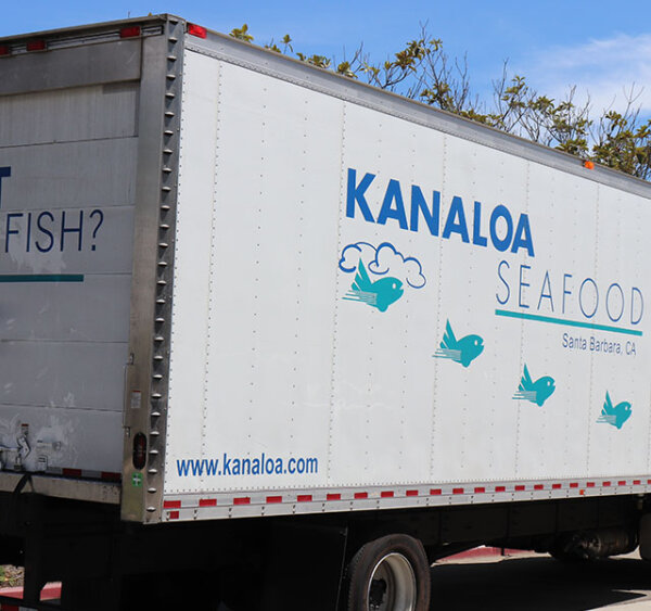 AeroHance Pods on the side of a Kanaloa Seafood Truck